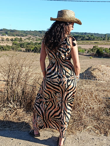 Vestido Anatólia 05 detalhe tecido seda sari reciclado padrão único Raja Pura