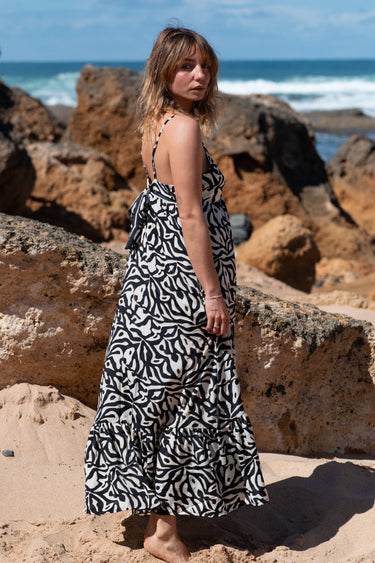 Vestido Céline 03 detalhe padrão irrepetível seda sari reciclado Raja Pura