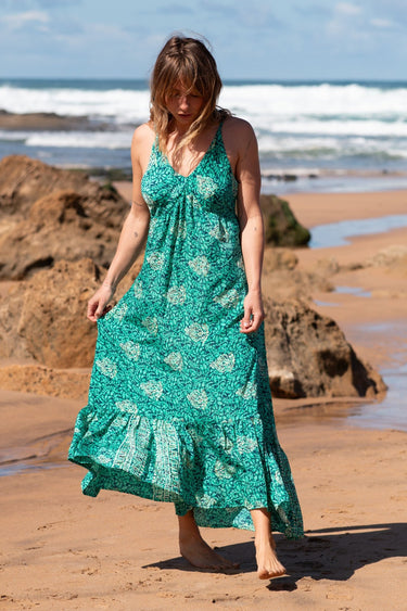 Vestido Céline 04 detalhe padrão irrepetível seda sari reciclado Raja Pura