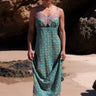 Vestido Olibano 02 maxi étnico seda sari reciclado padrão único vista frente Raja Pura