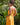 Vestido Pradera maxi étnico algodão crepe cor amarelo alças finas Raja Pura - vista retrato costas