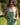 Vestido Pradera maxi étnico algodão crepe cor menta alças finas Raja Pura - vista retrato frente