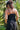Vestido Pradera maxi étnico algodão crepe cor preto alças finas Raja Pura - vista retrato costas