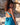Vestido Sona maxi seda sari reciclado azul gola enrolada Raja Pura - vista retrato costas