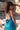 Vestido Sona maxi seda sari reciclado azul gola enrolada Raja Pura - vista retrato costas