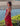 Vestido Vitória maxi étnico seda sari reciclado bordo decote halter fenda Raja Pura - vista de lado